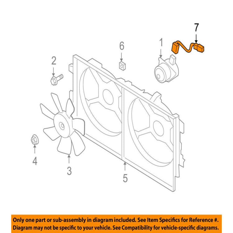 Engine Cooling Fan Wiring Harness for Mitsubishi Lancer / Outlander(1355A098) by buy2fix