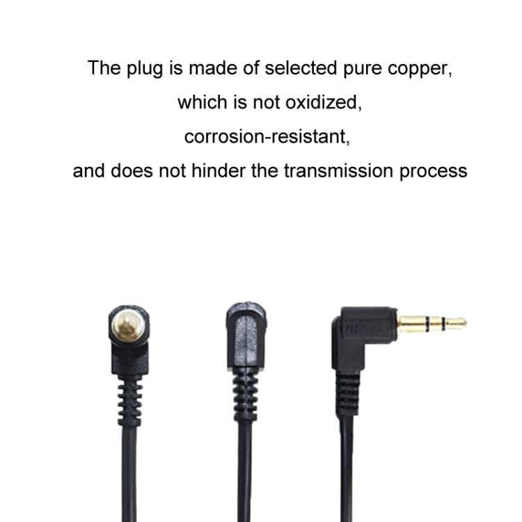 3.5mm Stereo Car Audio Cable PU Gold-plated Elbow Spring Cable(Male To Male) by buy2fix