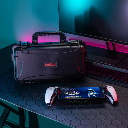 For PlayStation Portal STARTRC GAMES Console Storage Handheld IP67 Waterproof Hard Shell Bag(Black) by STARTRC GAMES