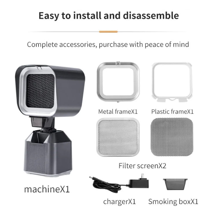 Desktop Range Hood Barbecue Small Movable Liftable Extractor Hood 2 Wind Speeds Adjust UK Plug by buy2fix