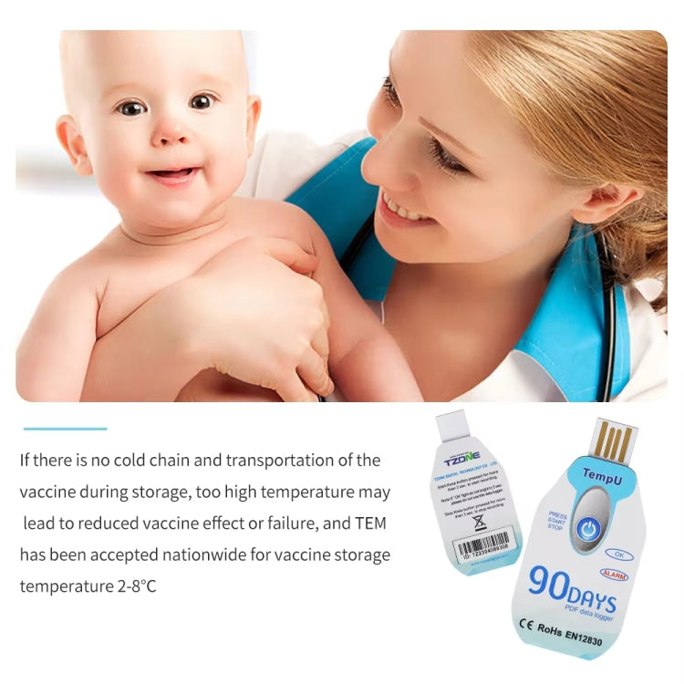 TempU Disposable Temperature Recorder For Cold Chain Transport Vehicles(60 Days) by TempU