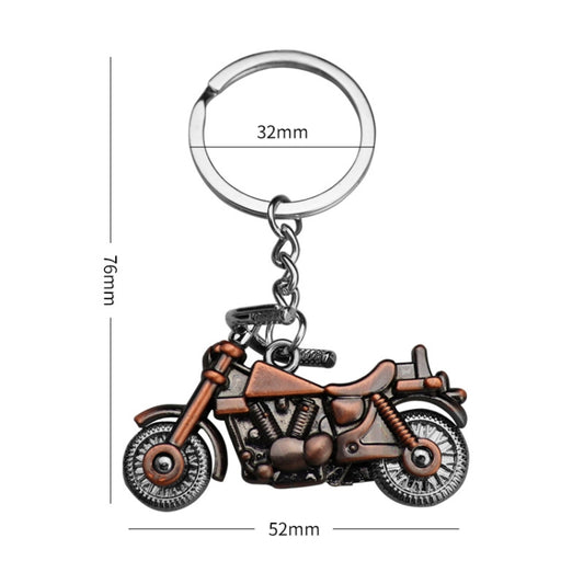 Simulation Cool Motorcycle Keychain Metal Decoration Pendant, Style: X-1425 Red Antique by buy2fix
