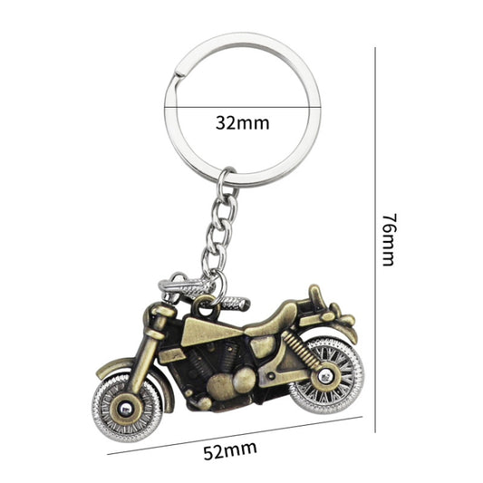 Simulation Cool Motorcycle Keychain Metal Decoration Pendant, Style: X-1425 Green Antique by buy2fix
