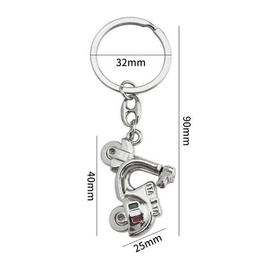 Simulation Cool Motorcycle Keychain Metal Decoration Pendant, Style: X-231 Sliver by buy2fix