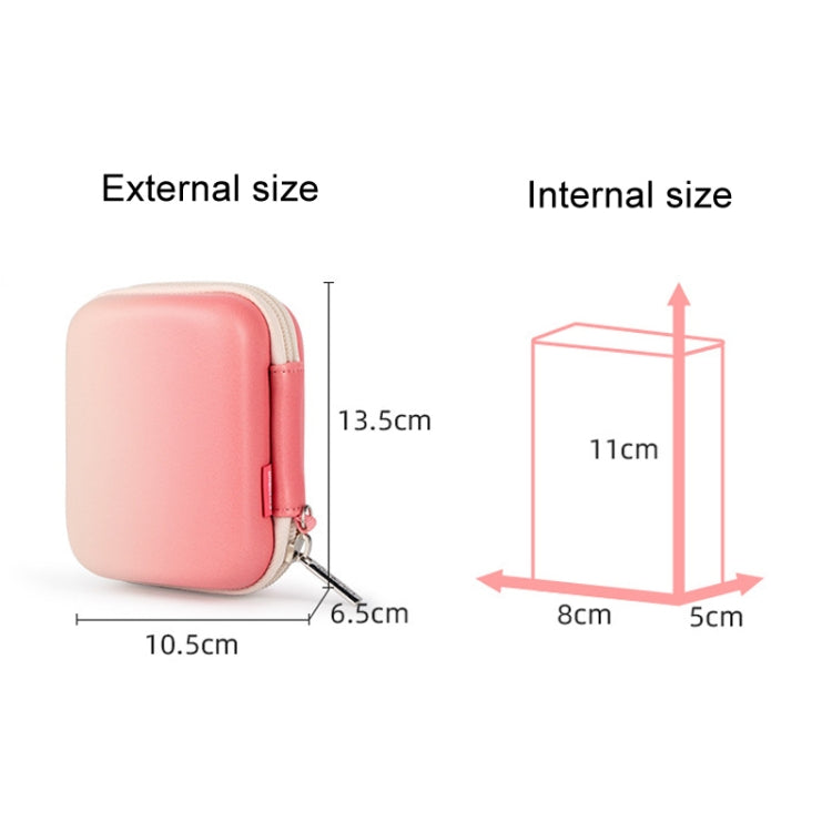 Cwatcun H45 Mini Storage Bag Small Microslice Digital Camera Bag PU Waterproof Hard Shell Bag(Green) - Leather Bag by Cwatcun | Online Shopping UK | buy2fix