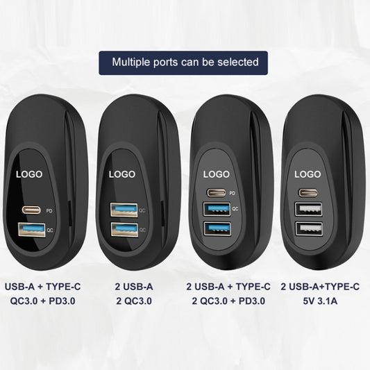 12-24V Bus Handlebar Installed USB Fast Charging Charger, Specifications: A+C QC+PD by buy2fix