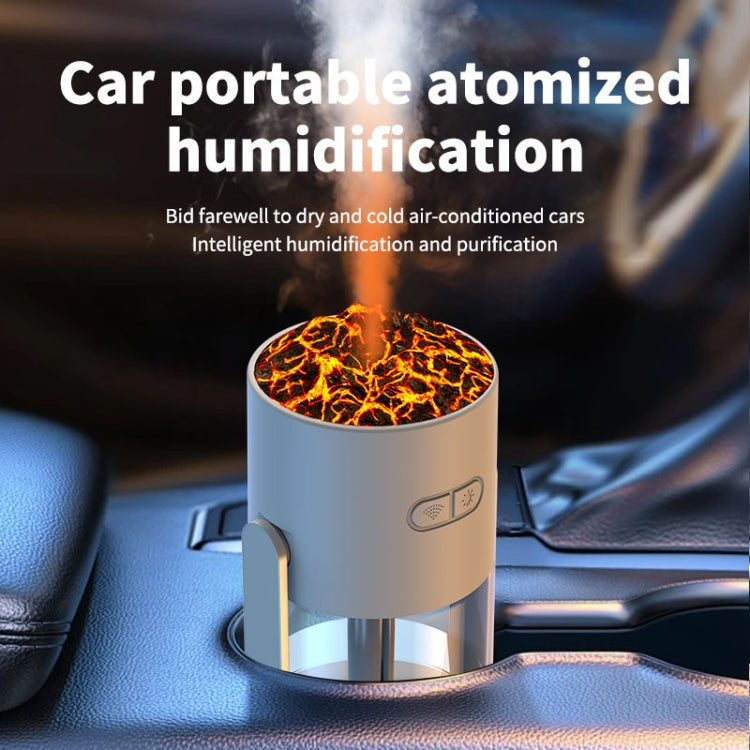 280ml Volcano Cup Rotating Air Humidifier Mini Colorful Ambient Light Car Aroma Diffuser(Pink) - Air Purifiers & Accessories by buy2fix | Online Shopping UK | buy2fix