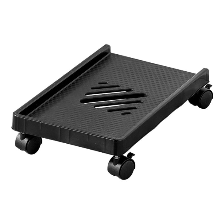 Computer Host Bracket Desktop Chassis Mobile Tray Base Heightening Rack with Pulley, Spec: Universal Wheel + Straight Wheel by buy2fix
