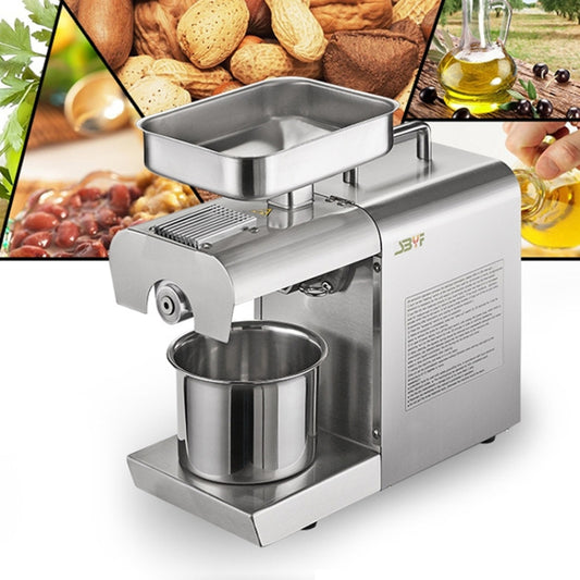 Household Small Automatic Stainless Steel Hot And Cold Oil Press Machine(EU Plug) by buy2fix