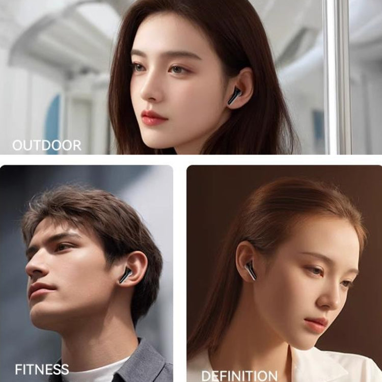Smart Touch Color Screen Wireless Bluetooth Earphones(White) - Bluetooth Earphone by buy2fix | Online Shopping UK | buy2fix