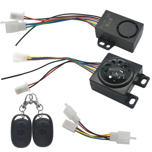 48-72V Electric Motorcycle One-Button Start Remote Lock Anti-Theft Alarm, Specifications: Three-wheeler by buy2fix