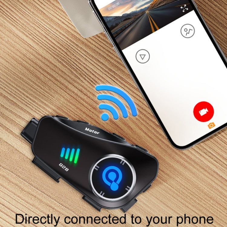 KUQIBAO Q28 Motorcycle Riding Helmet Bluetooth-compatible Headset Recorder(Soft Microphone) - Motorcycle Walkie Talkie by KUQIBAO | Online Shopping UK | buy2fix
