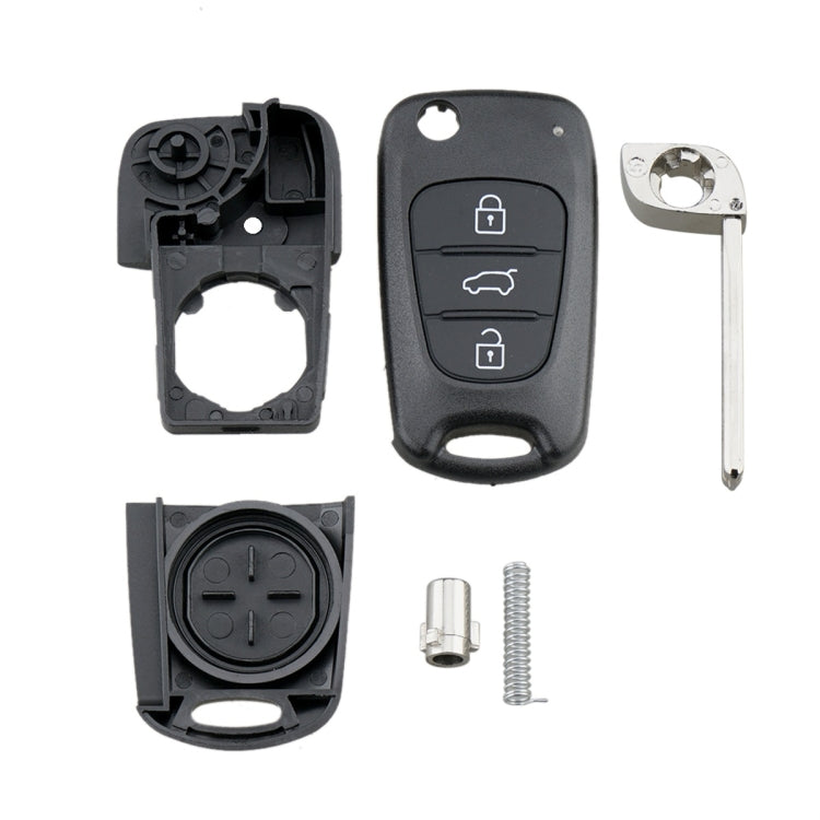 For Hyundai / Kia 3-Button Folding Car Key Shell(SUV Key) by buy2fix