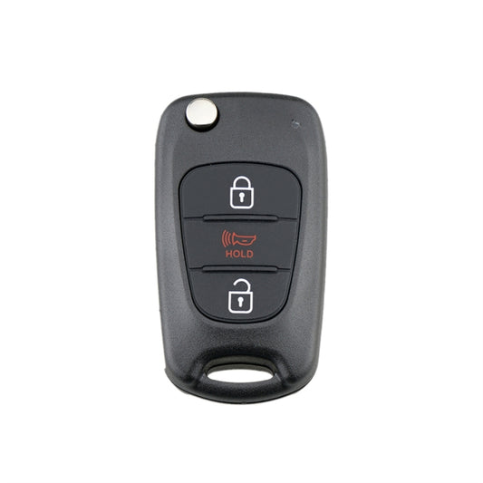 For Hyundai / Kia 3-Button Folding Car Key Shell(Horn Key) by buy2fix