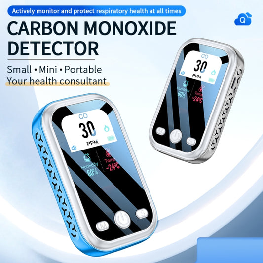 Portable Carbon Monoxide Detector Outdoor Home Detection Alarm(Blue) by buy2fix