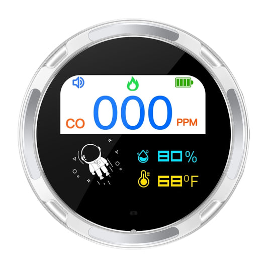 Portable Waterproof Carbon Monoxide Alarm Detector(White) by buy2fix