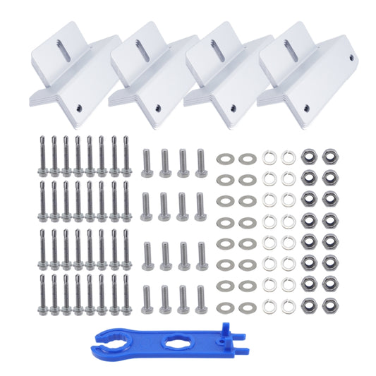 113pcs /Set RV Yacht Solar Panel Z-Shaped Aluminum Alloy Bracket(White) by buy2fix