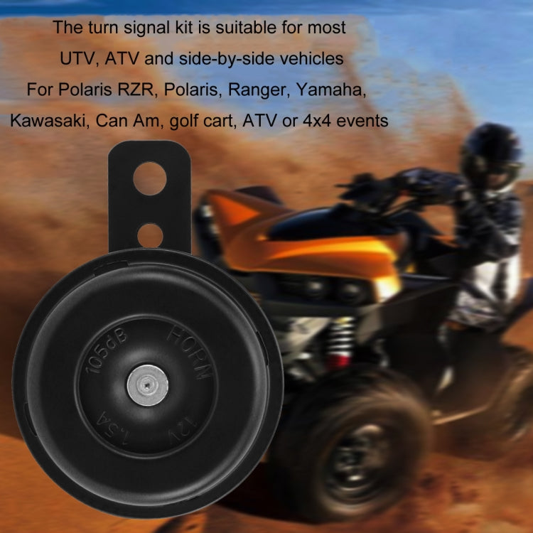 3 In 1 ATV Motorcycle Turn Signal LED Light Horn Kit by buy2fix