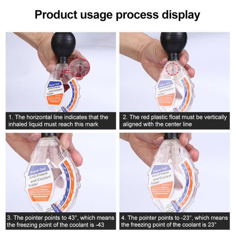 Automobile Suction Type Battery Electrolyte Hydrometer(Black) - Electronic Test by buy2fix | Online Shopping UK | buy2fix