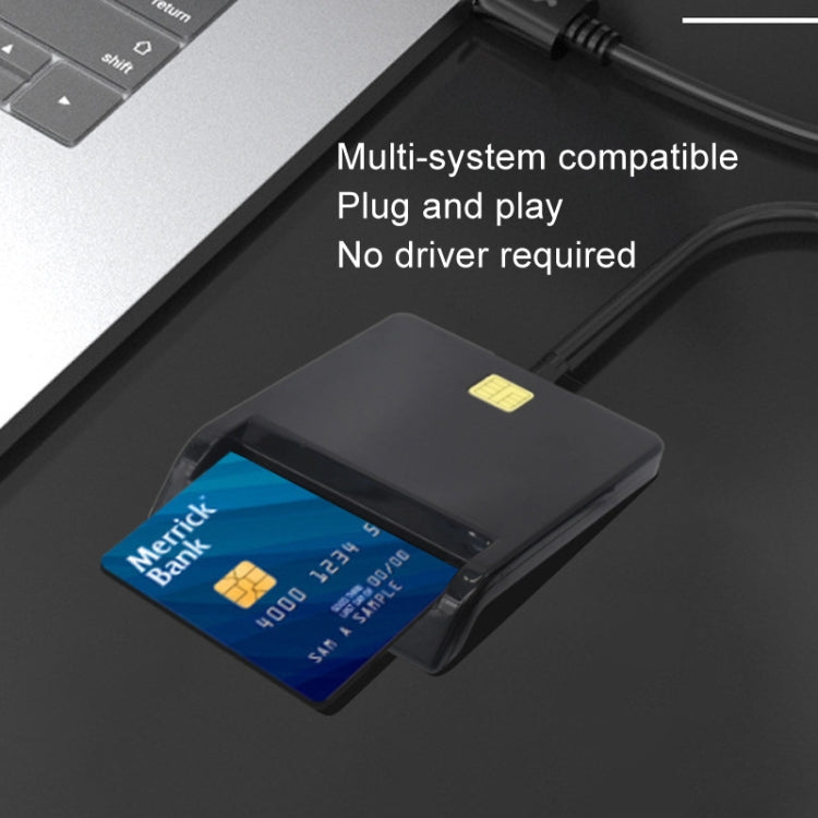 USB 2.0 IC Card / Bank Card / ID Card / SD Card Smart Reader(No Disc) by buy2fix
