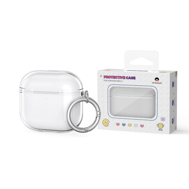 For Airpods 4 AhaStyle WG164 Earphone Anti-Drop TPU Split Protective Case(Transparent Shiny) - For AirPods 4 by AhaStyle | Online Shopping UK | buy2fix