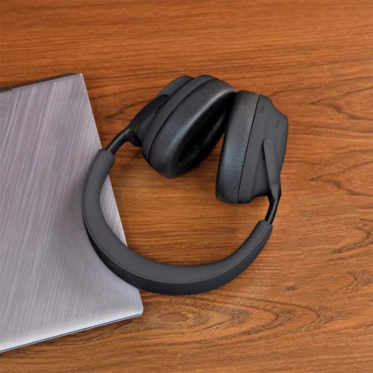 1pair For BOSE QC Ultra Headphone Leather Sponge Cover Earmuffs, Color: Black Leather by buy2fix