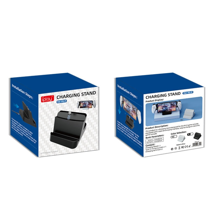 For PlayStation Portal iplay HBP-547 Palm Contact Terminal Portable Charging Stand(White) - Charger & Power by iplay | Online Shopping UK | buy2fix