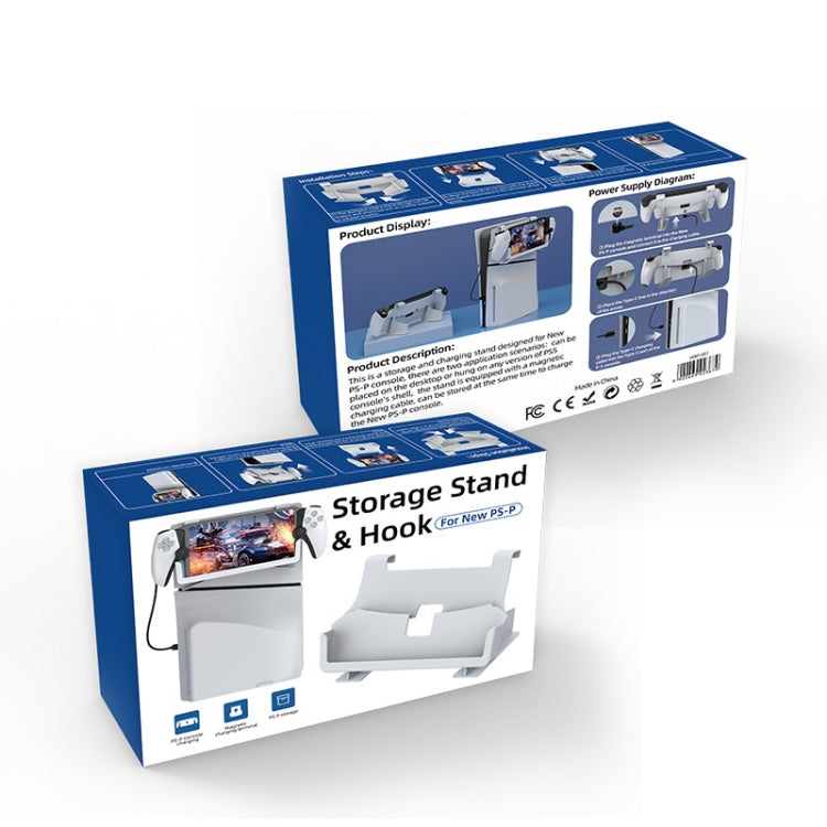 For PlayStation Portal iplay HBP-587 Host Storage Rack With Charging Function(White) - Holder by iplay | Online Shopping UK | buy2fix