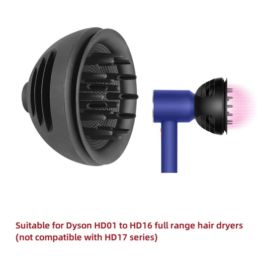 For Dyson HD01 To HD16 Hair Dryer 2 In 1 Diffuser Nozzles Wave+Curl Dual Purpose Diffuser Attachment(Gray) by buy2fix