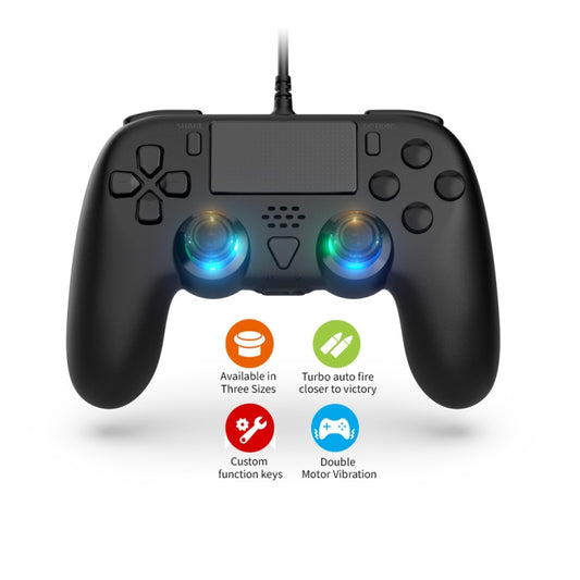 For PS5 / PS5 Slim / PC Wired Controller with Macro Programming Six-axis Gyro - Gamepads by buy2fix | Online Shopping UK | buy2fix