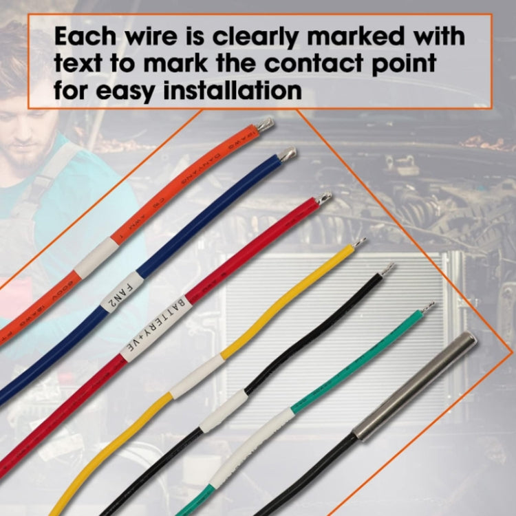 12V Digital Radiator Fan Controller Switch Automotive Fan Wiring Harness by buy2fix