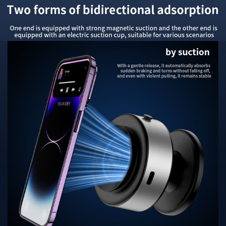 AIMITE X11 Car Vacuum Adsorption Cell Phone Magnetic Holder Universal Adjustable Navigation Support Bracket(Silver Ordinary Model) - Universal Car Holders by AIMITE | Online Shopping UK | buy2fix