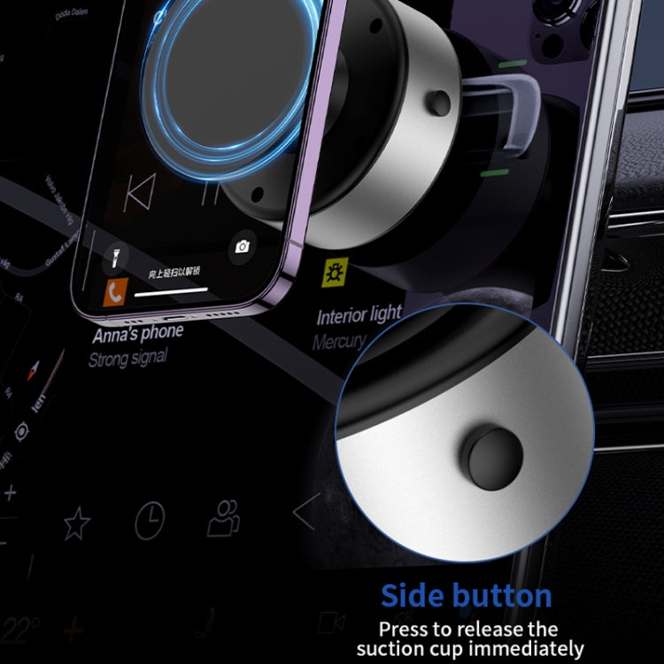 AIMITE X11 Car Vacuum Adsorption Cell Phone Magnetic Holder Universal Adjustable Navigation Support Bracket(Silver Ordinary Model) - Universal Car Holders by AIMITE | Online Shopping UK | buy2fix