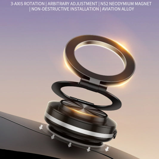 AIMITE C2 Car Vacuum Suction Cup Magnetic Three Axis Linkage Rotatable Cell Phone Holder(Silver) by AIMITE