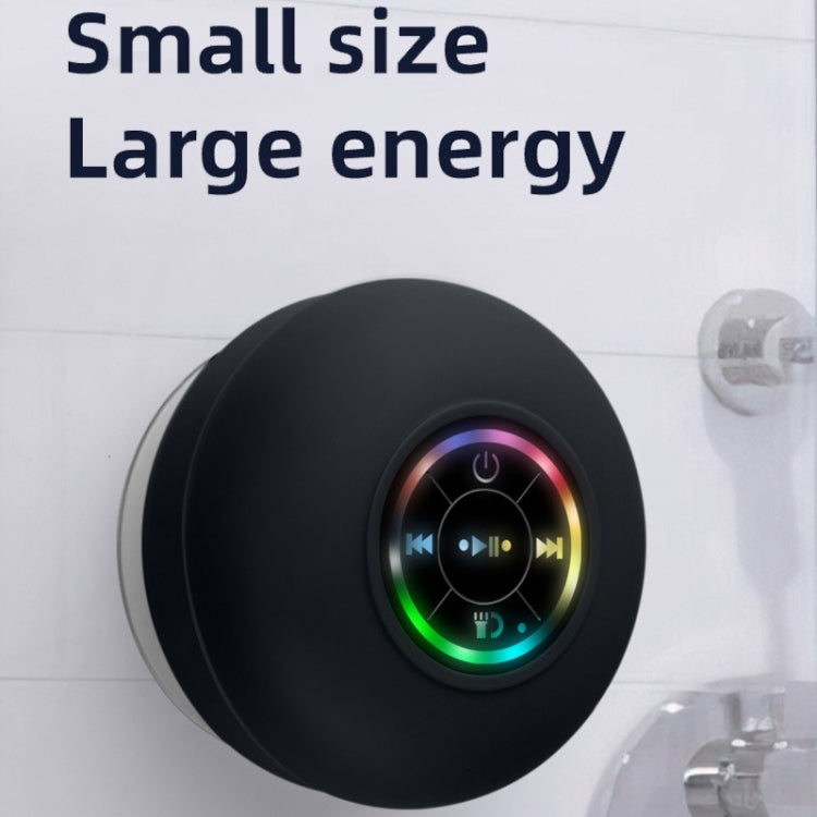 BT-07 Portable Large Suction Cup Waterproof Bathroom Bluetooth Speaker(White) - Waterproof Speaker by buy2fix | Online Shopping UK | buy2fix