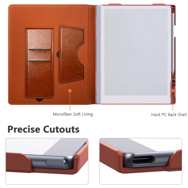 For reMarkable Paper Pro 2024 11.8 inch E-Book Protective Case Hibernation Case With Stand(Brown) - Others by buy2fix | Online Shopping UK | buy2fix