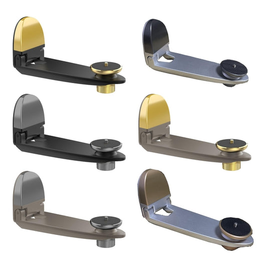 Aluminum Alloy Pan Head Adjustable Foldable Projector Wall Mount(Coffee Gray) by buy2fix