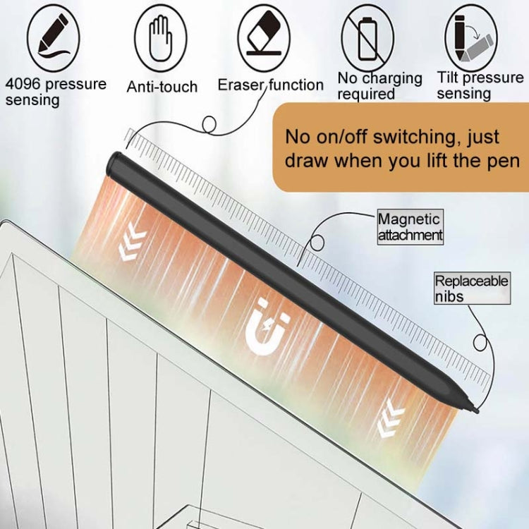 4096 Grade Pressure Sensitive EMR Stylus, Style: D-002 Standard+5 Felt Tips+1 Pen Clip - Stylus Pen by buy2fix | Online Shopping UK | buy2fix