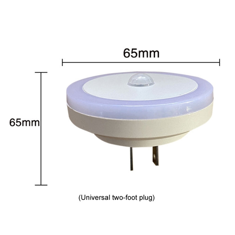 3W LED Human Body Sensor Light Smart Light Control Infrared Plug- in Night Lamp Floor Bedroom Lamp, US Plug(White Light) - Sensor LED Lights by buy2fix | Online Shopping UK | buy2fix