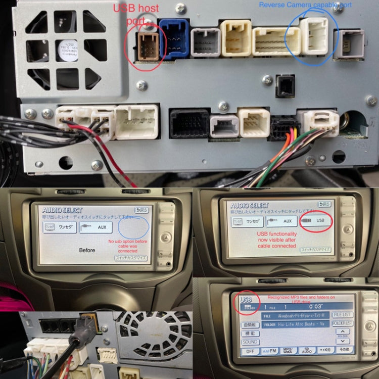 For Suzuki / Subaru 4Pin Car CD USB Audio Data Input Connection Cable by buy2fix