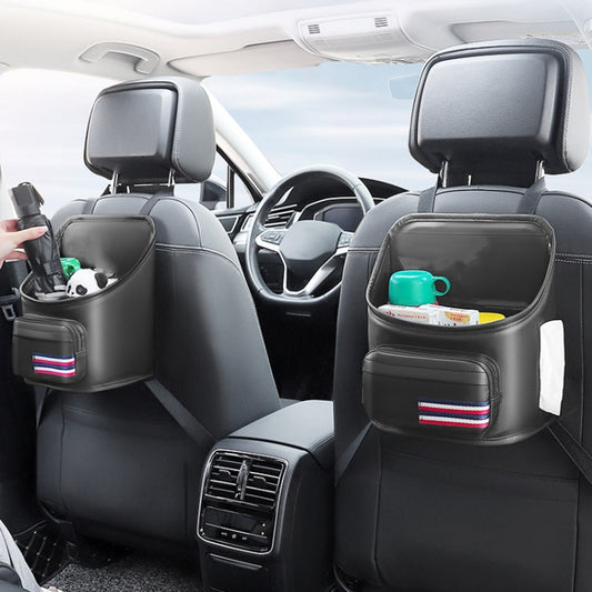 Car Seatback Storage Hanging Bag Vehicle Multifunctional Storing Tissue Box, Style: With Bulit-In Bucket by buy2fix