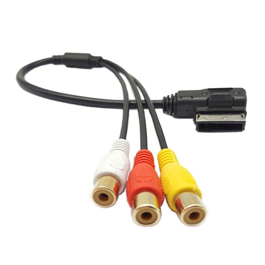 For Audi A6L / A8 / A5 / Q5 / Q7 / A1 AMI AUX 3RCA Lotus Input Cable by buy2fix