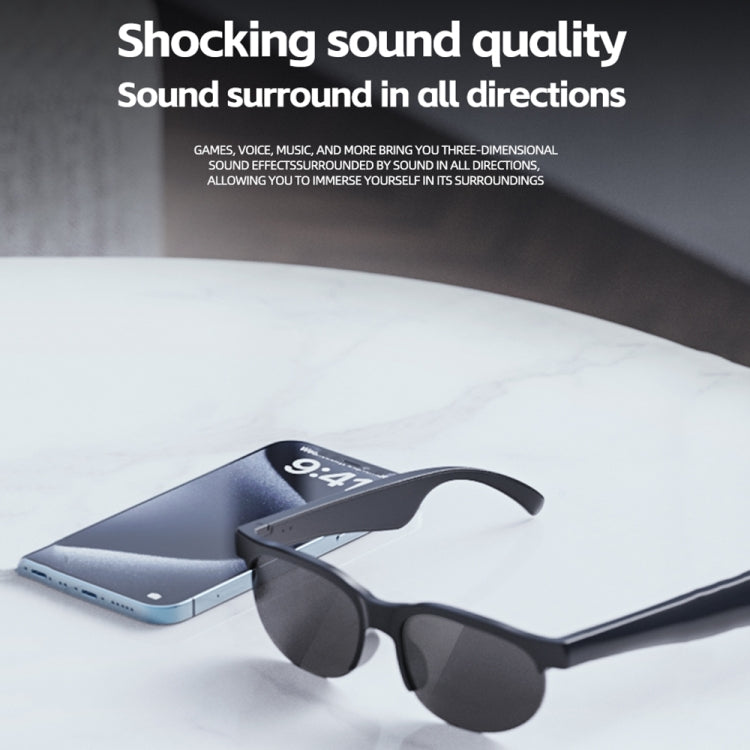XG88Pro Smart Stereo Bluetooth Headset Glasses Outdoor Cycling Wireless Calling Glasses(Black) - Bluetooth Earphone by buy2fix | Online Shopping UK | buy2fix