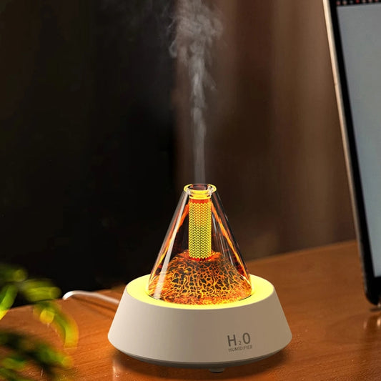 80ml Volcanic Lava Aromatherapy Humidifier With Colorful Lights USB Plug Power(Black) by buy2fix