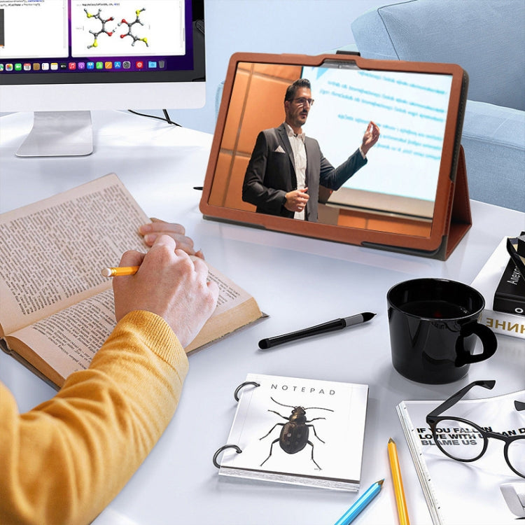 For TCL Nxtpaper 14 14.3-Inch Skin Texture All Inclusive Leather Tablet Case(Light Blue) - Others by buy2fix | Online Shopping UK | buy2fix