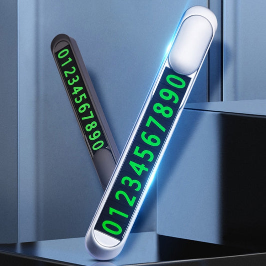 T1 Car Hidden Moving Phone Plate Vehicle Temporary Parking Number Board(Black) by buy2fix