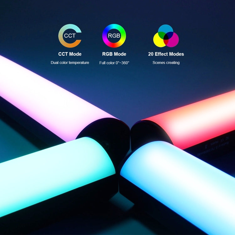 VLOGLITE W200RGB Full Colorful Handheld Fill Light Stick Live Photography Ambient Light Outdoor Lighting - by VLOGLITE | Online Shopping UK | buy2fix
