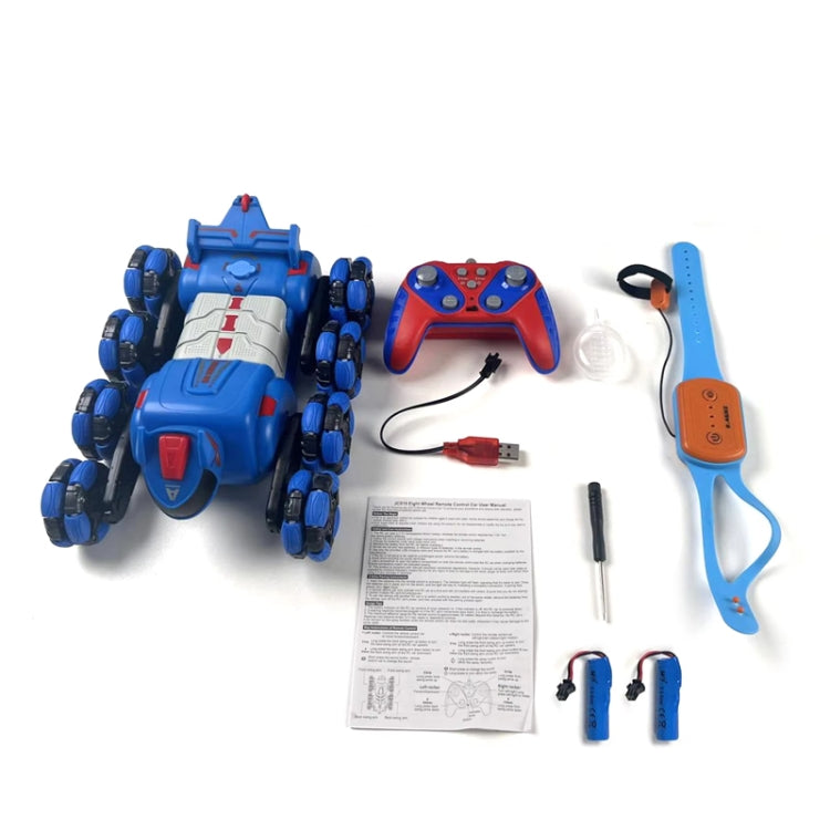 2.4G Kids Remote Control Toy Car Stunt Robot Dog Gesture Sensor Lights Music Spray Climbing Car, Color: Blue Single RC - RC Cars by buy2fix | Online Shopping UK | buy2fix