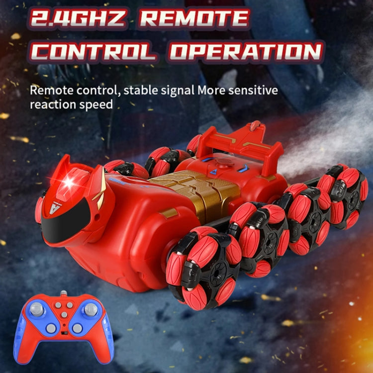 2.4G Kids Remote Control Toy Car Stunt Robot Dog Gesture Sensor Lights Music Spray Climbing Car, Color: Red Single RC - RC Cars by buy2fix | Online Shopping UK | buy2fix