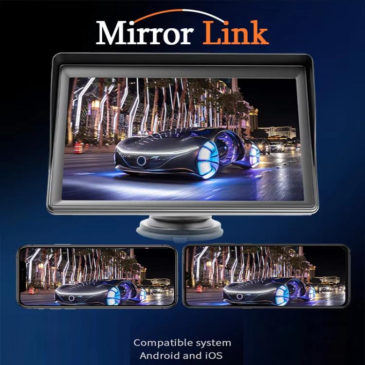 7 Inch Bluetooth 5.0 Portable CarPlay Monitor, Specifications: Display + Camera - Car MP3 & MP4 & MP5 by buy2fix | Online Shopping UK | buy2fix